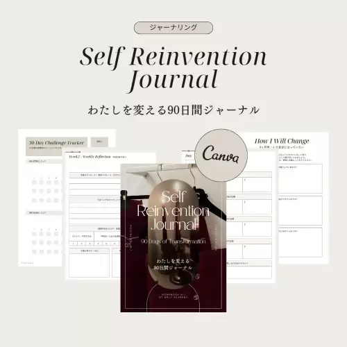 【理想の私へ】90日でマインドを整える習慣ジャーナル｜PDF＆Canva対応